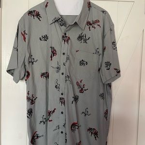 Disney Marvel Avengers Button Down Shirt L